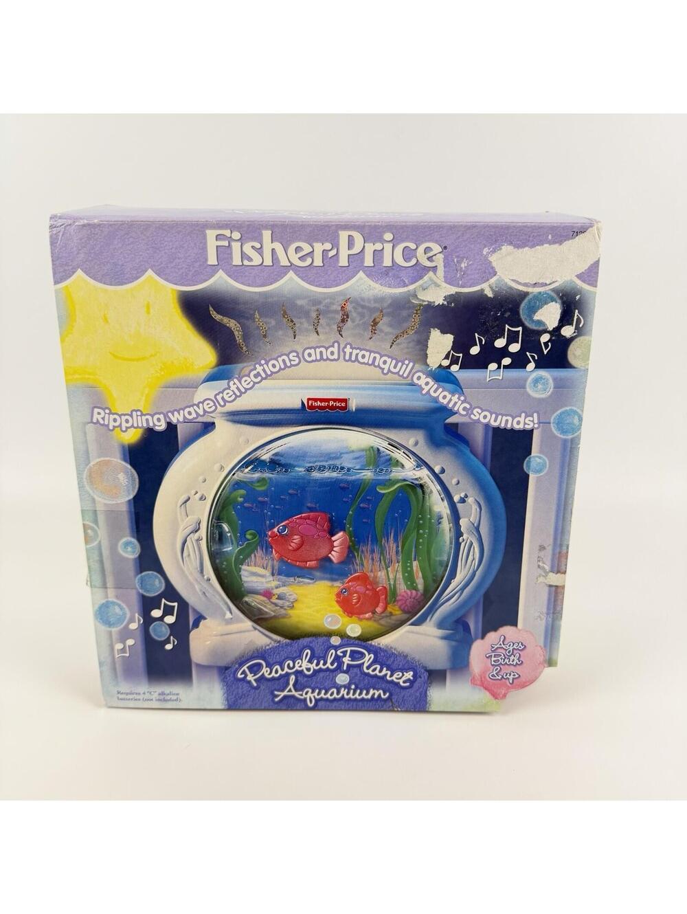 Fisher Price Peaceful Planet Crib Soother 1999 Aquarium Vintage *READ DESC”
